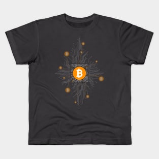 Bitcoin circuit Kids T-Shirt